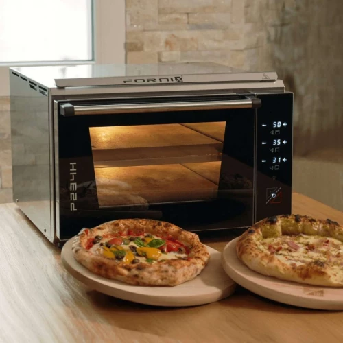 P234H 509 Pro pizzaovn med dobbelt kammer og 3,4 kW effekt P234H 509 Pro professionel pizzaovn med dobbelt kammer og rustfri stål