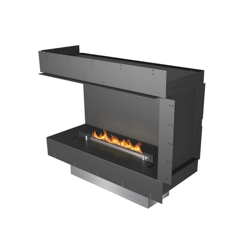 Planika Forma Venstrevendt hjørnepejs med Prime Fire brandkar Planika Forma Venstrevendt hjørnepejs med Prime Fire brandkar