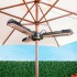Sort parasol terrassevarmer