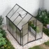 Drivhus Essential Smal Sort 225 cm - Polycarbonat