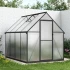 Drivhus Essential Smal Sort 225 cm - Polycarbonat
