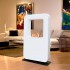 Safretti Curva XT - Hvid 2-sidet fritstaaende biopejs
